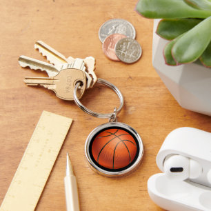 Cute Basketbal Fun Sports Liefhebber Accessoire Sleutelhanger