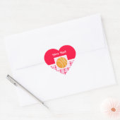 Cute Basketball Hart Sticker (Envelop)