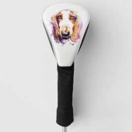 Cute Basset Hound Dog Head Face Puppy Golfheadcover
