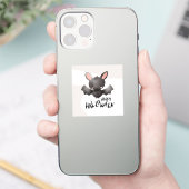 Cute Bat Happy Halloween Sticker (Telefoon)