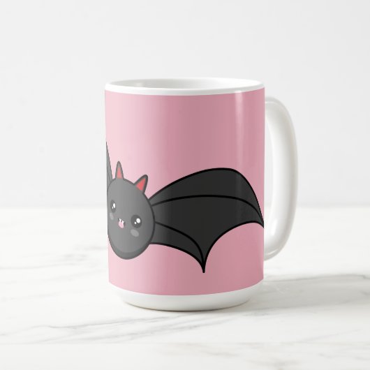 Cute Bat Koffiemok (Voorkant rechts)