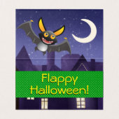 Cute Bat Pun studenten Classroom Kinder Halloween Kaart (Binnenkant ongevouwen)
