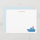 Cute bateau Enfants merci (Devant / Derrière)