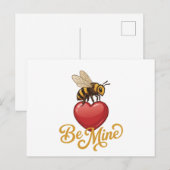 Cute Be Mine Honeycomb  Briefkaart (Voorkant / Achterkant)