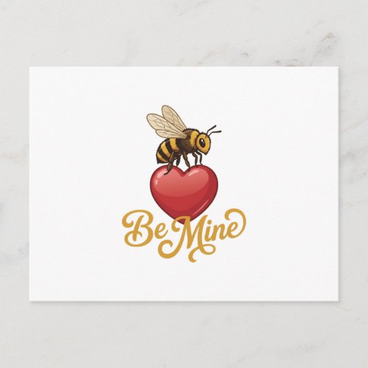 Cute Be Mine Honeycomb Briefkaart (Voorkant)