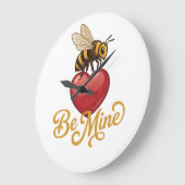 Cute Be Mine Honeycomb  Grote Klok (Hoek)