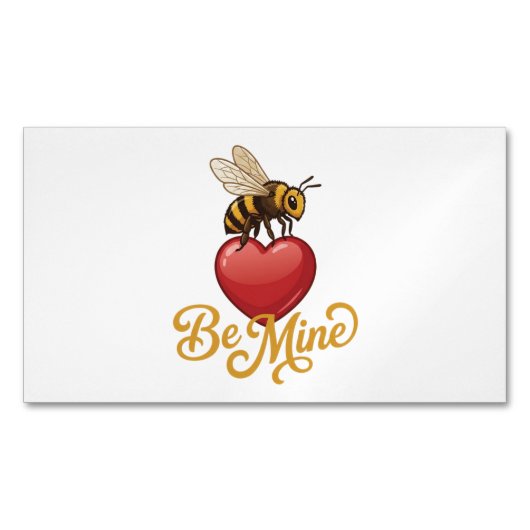 Cute Be Mine Honeycomb  Magnetisch Visitekaartje (Voorkant)