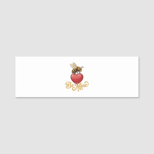 Cute Be Mine Honeycomb  Naamplaatje (Voorkant)