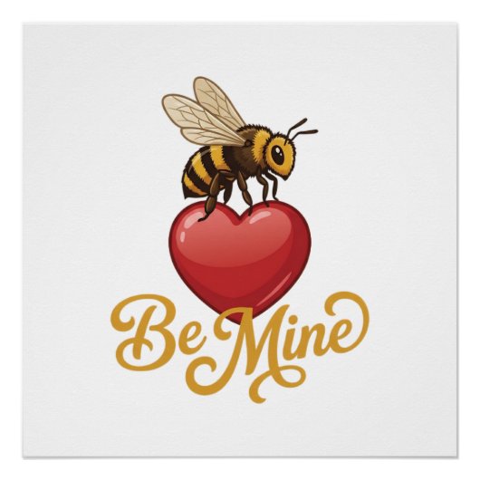 Cute Be Mine Honeycomb  Perfect Poster (Voorkant)