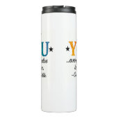 Cute BE YOU! Inspirational quote Thermosbeker (Achterkant)