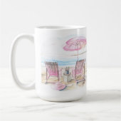 Cute Beach Art Café Mugs (Gauche)
