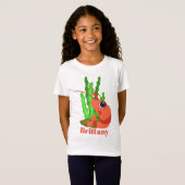 Cute Beach crevettes ajouter nom t-shirt (Devant entier)