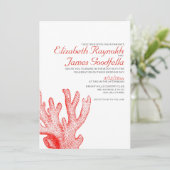 Cute Beach Destination Mariages Invitations (Debout devant)