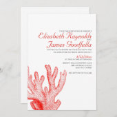 Cute Beach Destination Mariages Invitations (Devant / Derrière)