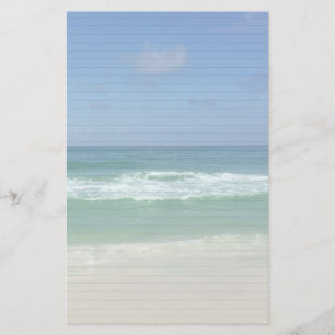 Cute Beach House Fotografie Blue Lined Briefpapier