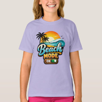 Cute Beach Mode Zomer Vakantie Meisjes T-Shirt