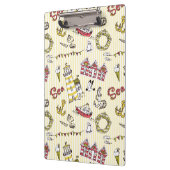 Cute Beach Scene Pattern Klembord (Links)