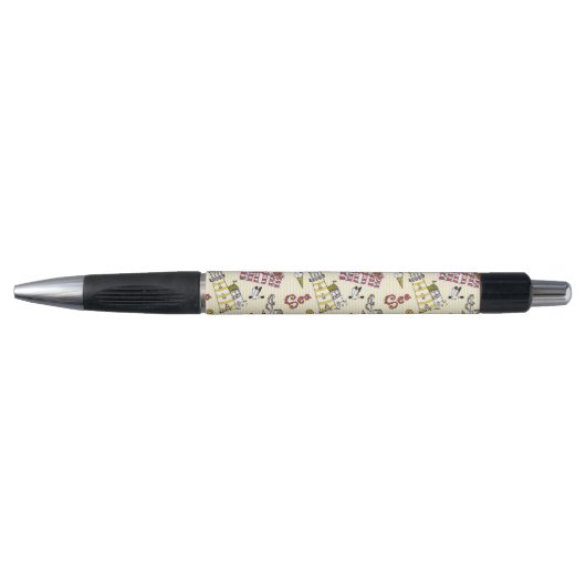 Cute Beach Scene Pattern Pen (Voorkant)