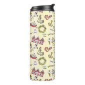 Cute Beach Scene Pattern Thermosbeker (Gedraaid links)
