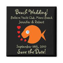 Cute Beach Thleding Wedding Save the Date