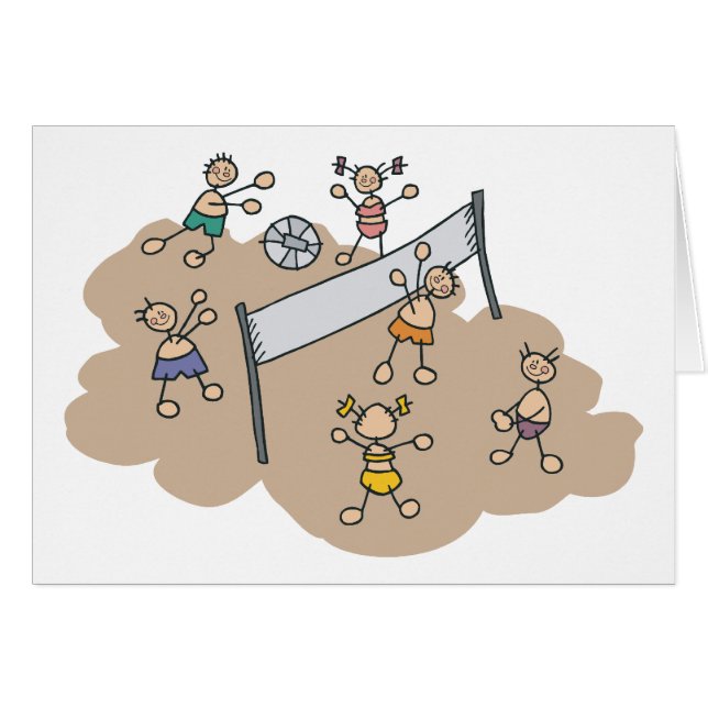 Cute Beach Volleyball Gift (Voorkant Horizontaal)