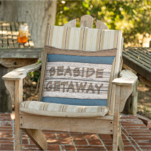 Cute Beachy Seaside Summer Quote Art Buitenkussen
