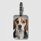 Cute Beagle Bagagelabel (Voorkant (verticaal))