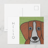 Cute Beagle Briefkaart (Voorkant / Achterkant)