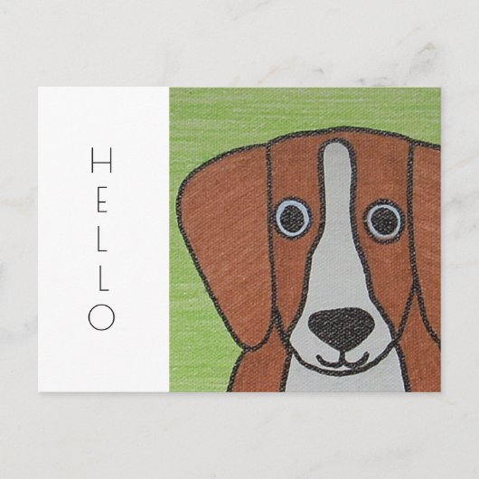 Cute Beagle Briefkaart (Voorkant)