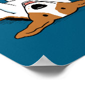 Cute Beagle Cartoon Dog Poster (Hoek)