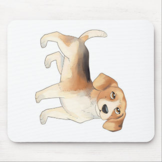 Cute Beagle Dog Paintings Muismat