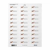 Cute Beagle Dog Return Address Label (Full Sheet)