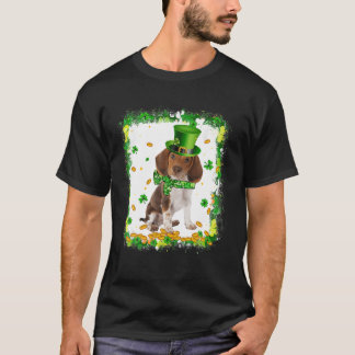 Cute Beagle Dog St Patricks Day Irish Shamrock Ble T-shirt