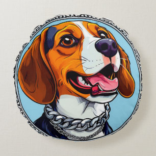 Cute Beagle Hond Cadeau Voor Huisdierliefhebber Rond Kussen