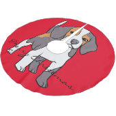 Cute Beagle Hondenras Thunder_Cove Kerstboom Rok (Gekanteld)