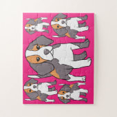 Cute Beagle Hondenras Thunder_Cove Legpuzzel (Verticaal)