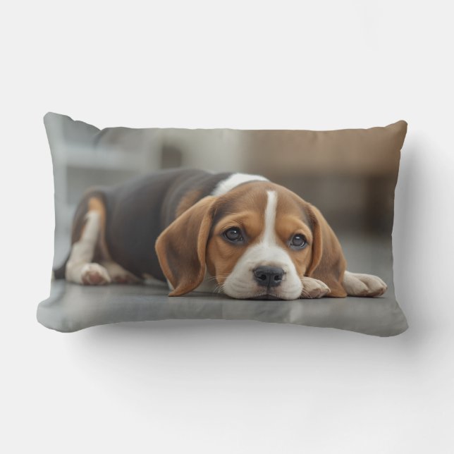 Cute Beagle Kussen (Voorkant)