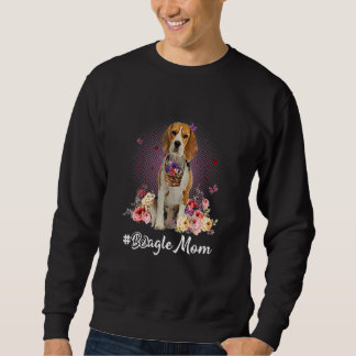 Cute Beagle Mam Flower Happy Moederdag Love Dog Trui