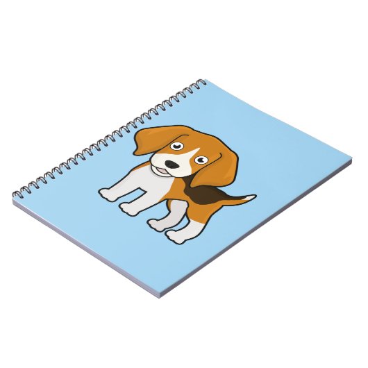 Cute Beagle Notitieboek (Linkerzijde)