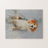 Cute Beagle Portrait Legpuzzel (Horizontaal)