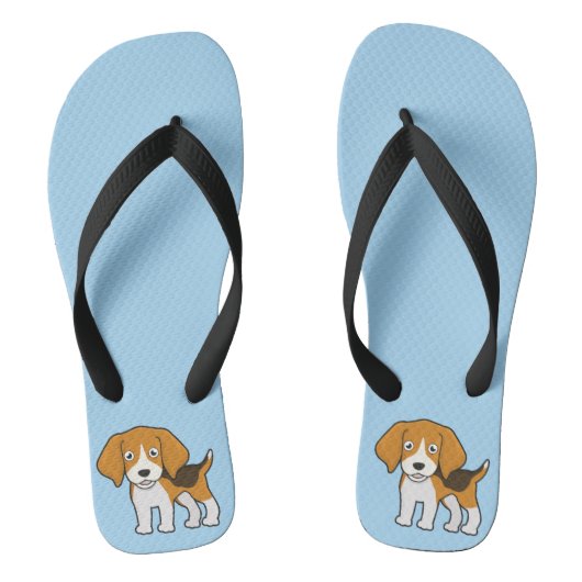 Cute Beagle Teenslippers (Voetbed)