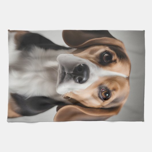 Cute Beagle Theedoek (Horizontaal)
