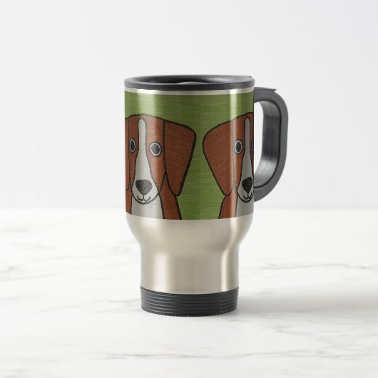 Cute Beagle Voyage Mug (Devant droit)