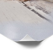 Cute Beagle Waterverf Portret Perfect Poster (Hoek)