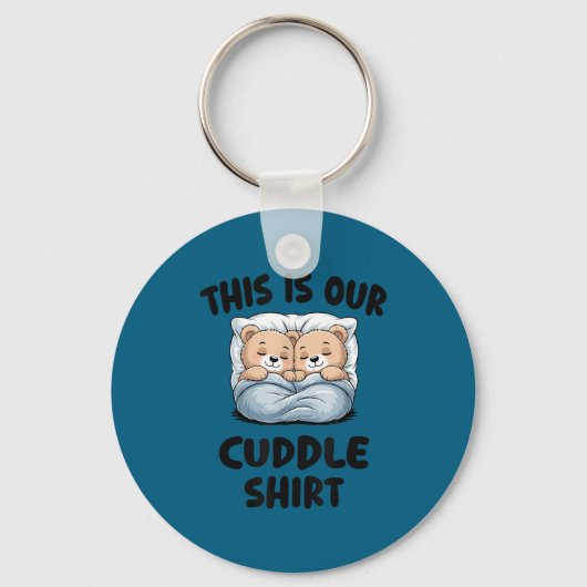 Cute Bear Couple This Is Our Cuddle  Sleutelhanger (Voorkant)