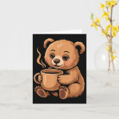 Cute Bear Design For Bear Lover And Bear Kaart (Gele Bloem)