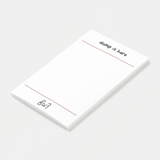 Cute bear dump it here  post-it® notes (Schuin)