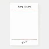 Cute bear dump it here post-it® notes (Voorkant)