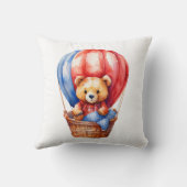Cute Bear équitation dans un Coussin de ballon à a (Verso)