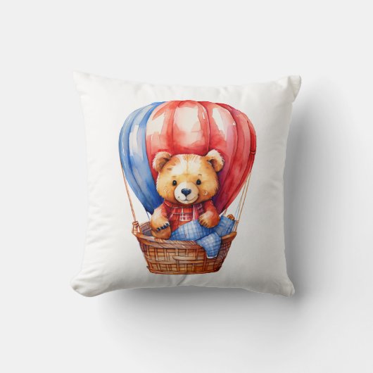 Cute Bear équitation dans un Coussin de ballon à a (Recto)